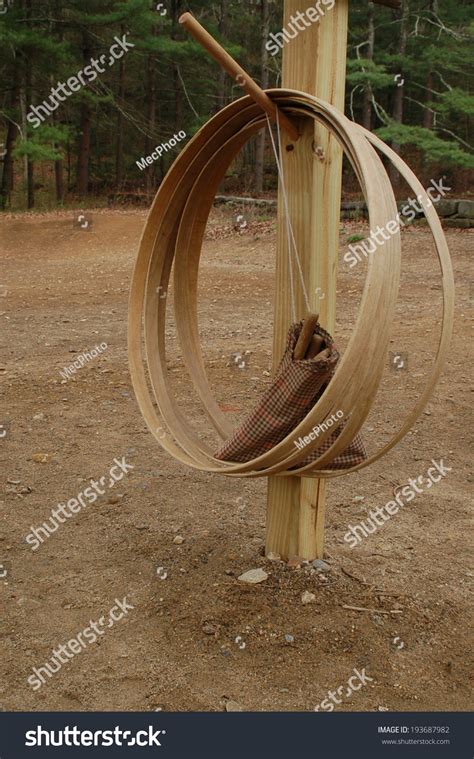 rolling hoop vintage game stock photo  shutterstock