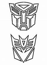 Coloring Decepticon Pages Print sketch template