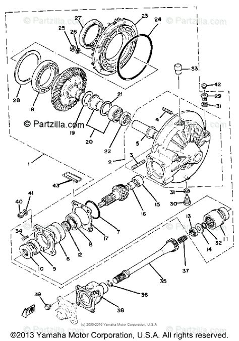 yamaha motorcycle  oem parts diagram  drive shaft partzillacom