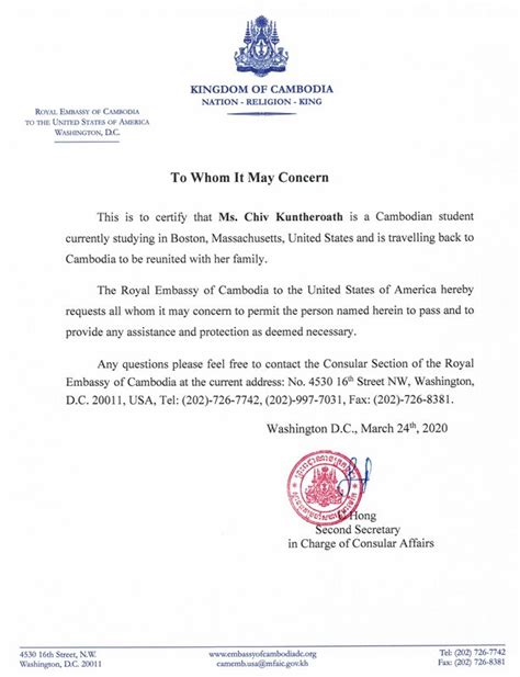 embassys letter   return  cambodia    cambodian