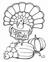 Thanksgiving Coloring Pages Turkey Kids Printable Sheets Printables Fall Print sketch template