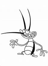 Oggy Cockroaches Coloring Fun Kids Votes sketch template