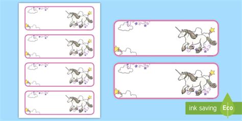 printable unicorn  tag template