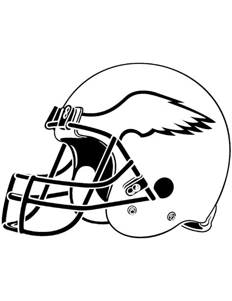 philadelphia eagles helmet coloring page  print  color