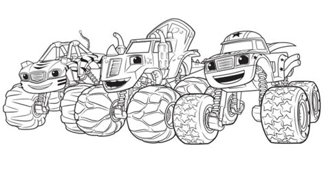 blaze monster truck coloring pages png coloring
