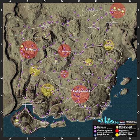 loot map pubg pubg map the best loot locations for