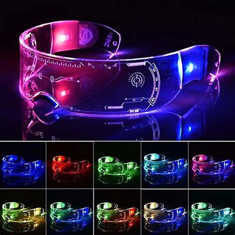 futura™ luminous futuristic multicolor led glasses simply novelty