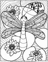 Bless Lord Coloring 103 Psalm Color Soul Dragonfly Pond Lilies Giant Taken Text Water Description sketch template