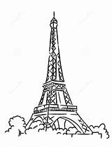 Eiffel Tower Paris Coloring Drawing Easy Pages Outline Printable 2d Torre Eifel Dibujo Print Color Para Colorear France Getdrawings Towers sketch template