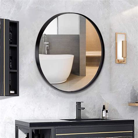 andy star  wall mirror   black circle mirror  bathroom walmartcom