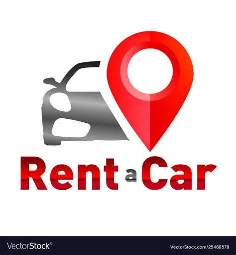 logo  car rental  sales royalty  vector image