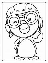 Pororo Coloring Pages Penguin Little Disney Friends Print Kids Printable Sheets Cartoon Getcolorings sketch template