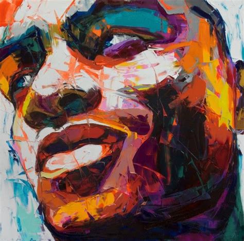 francoise nielly nel  dipingere ritratti pitture  olio astratte dipingere idee