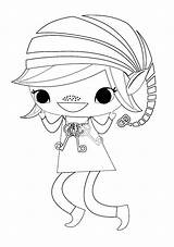 Brownie Elf Girl Scout Coloring Sheet Pages Scouts Brownies Template Sheets Sketch sketch template