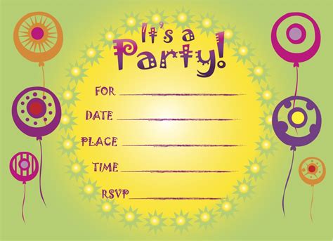 printable birthday invitations  coloringkidsorg