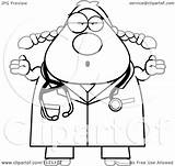 Careless Surgeon Doctor Coloring Veterinarian Clipart Shrugging Female Tools Cartoon Thoman Cory Outlined Vector Drawing Vet Getdrawings 2021 sketch template