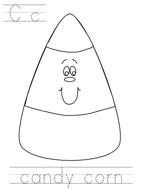 printable candy corn coloring pages
