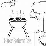 Father Coloring Printables Sheet Fathers Grilling Click Craft sketch template