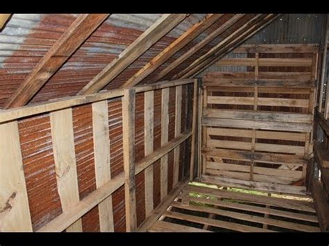 build   cheap shed  pallets diy garage