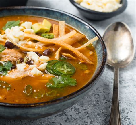 Chicken Tortilla Soup Sopa De Tortilla Glebe Kitchen