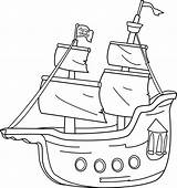 Ship Pirate Clipart Clip Outline Boat Coloring Line Drawing Pirates Lineart Wikiclipart Clipartix Transparent Related Sweetclipart Getdrawings Clipground Webstockreview Library sketch template