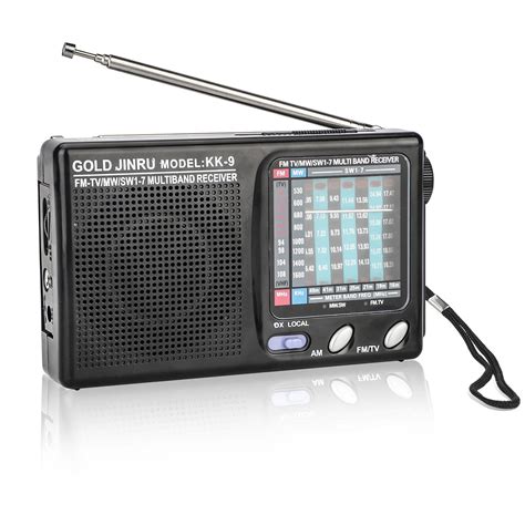 portable  fm radio  great reception battery operated radio
