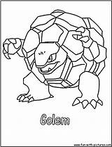 Coloring Golem sketch template