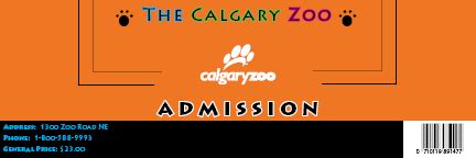 calgary zoo ticket  aprilsilverwolf  deviantart