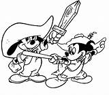 Musketeers Coloring Three Pages Disney Popular Coloringpages1001 sketch template
