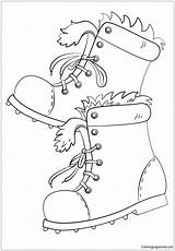 Boots Coloring Pages Winter Boot Color Timberland Snow Printable Template Pro Coloringbay Coloringpagesonly Sheets sketch template