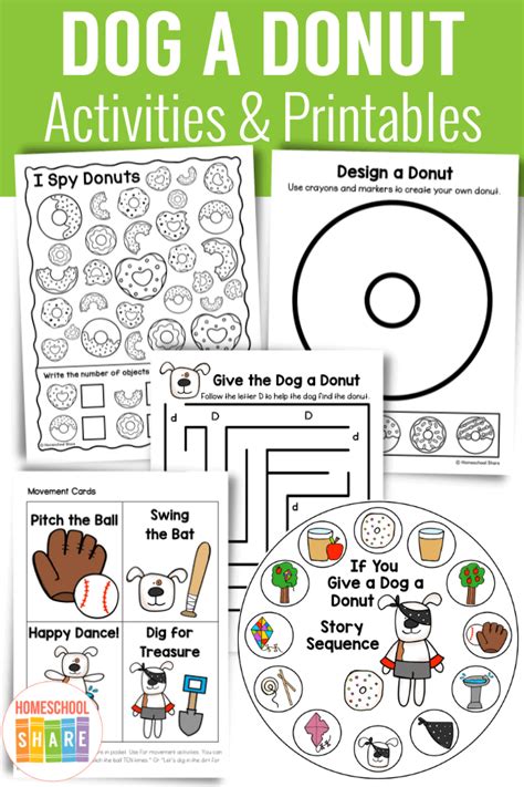 give  dog  donut activities homeschool share