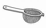 Vector Sieve Drawing Line Sifting Clip Illustrations Simple Similar sketch template