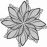 Mandala Coloring Pages Flower Zentangle Coloriage Beautiful Choisir Tableau Un Gratuit sketch template