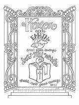 Coloring Pages Shall Bible Last First Adult Pass Away Words School Verse Template sketch template