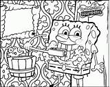 Coloring Spongebob Pages Teeth Brushing Printable Kids Gjm Print sketch template