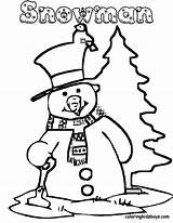 Snowman Coloring Christmas Pages Printable Holiday Holidays Sheets Kids Children Around Print Clipart Colouring Cartoon Nativity Year Easy Bestcoloringpagesforkids Library sketch template