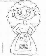 Leprechaun Coloring Girl Pages Miracle Timeless sketch template