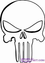 Punisher Skull Drawing Stencil Draw Coloring Bois Drawings Wood Step Woodworking Carving Projects Aliens Meubles Diy Ebes Crafts Visit Logo sketch template