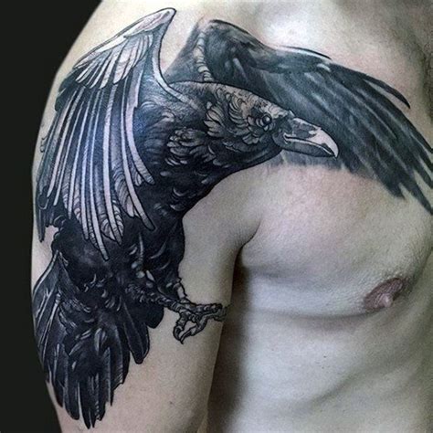 Start A Fire Raven Tattoo Tattoo Designs Men Shoulder Tattoo