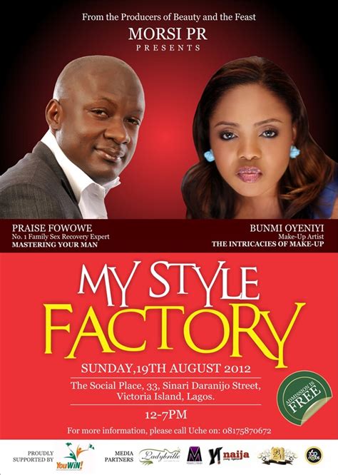 morsi pr presents my style factory with praise fowowe