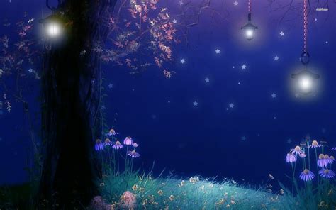 night time anime wallpapers wallpaper cave