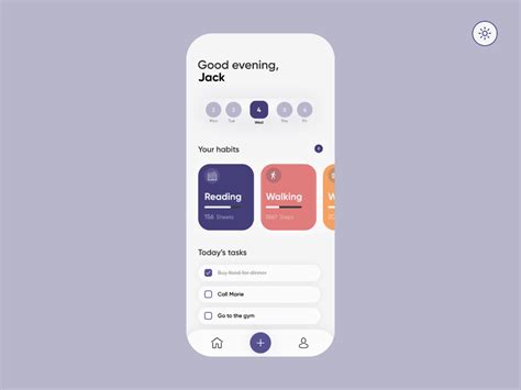 app light dark mode  sveta tumanova  dribbble app interface design app design