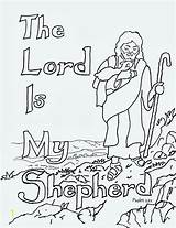 Coloring Shepherd Lord Pages Kids Good Jesus Psalm 23 Printable Bible David Sheets Colouring Clip Sunday School Clipart Mr Adron sketch template