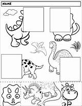 Dinosaur Match Color Worksheets Preschool Group Prekautism Dinosaurs Activities sketch template