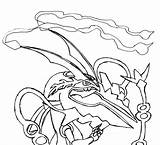 Coloring Pokemon Mega Rayquaza Pages Sketch Color Print Legendary Printable Deviantart Evolutions Salamence Colouring Colorings Cool Absol Cute Dedenne Sceptile sketch template