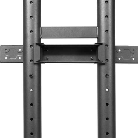 kanto black fixed floor stand mount  greater   screens