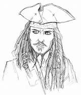 Sparrow Jack Coloring Pages Drawing Captain Color Getcolorings Printable Getdrawings sketch template