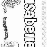 Isabella Coloring Isabelle Pages Names Girls Name Hellokids Isla Isobel Girl sketch template