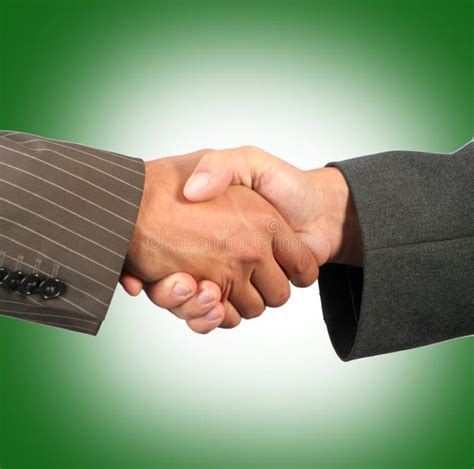shaking hands stock image image  green congratulation