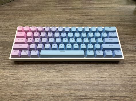 gkx  rgb mechanical keyboard  cotton candy gradient etsy
